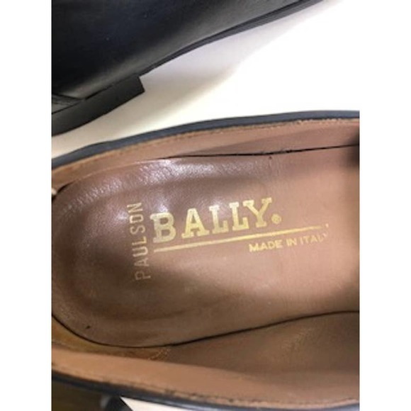 Bally Genuine Leather Paulson Round Toe Slip-On Shoes Black Mens US 9.5 main image 4